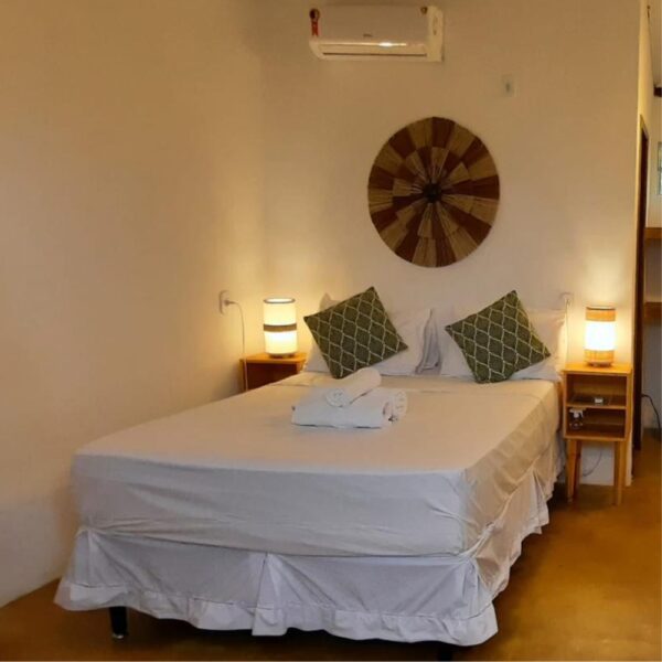 Suíte para duas pessoas na hospedaria Caraíva - Caraíva Brasil